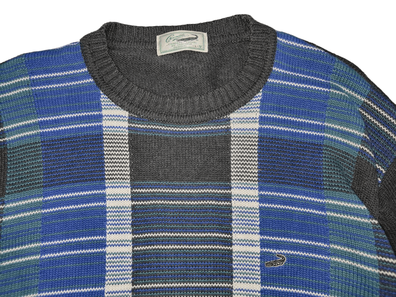 Japanese Brand Vintage Crocodile Knitwear Size US L / EU 52-54 / 3 - 3 Thumbnail