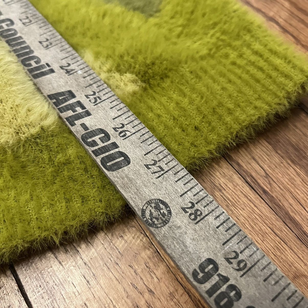 Fucking Awesome Fucking Awesome Moss Green Acid Mohair Cardigan Size US M / EU 48-50 / 2 - 4 Thumbnail