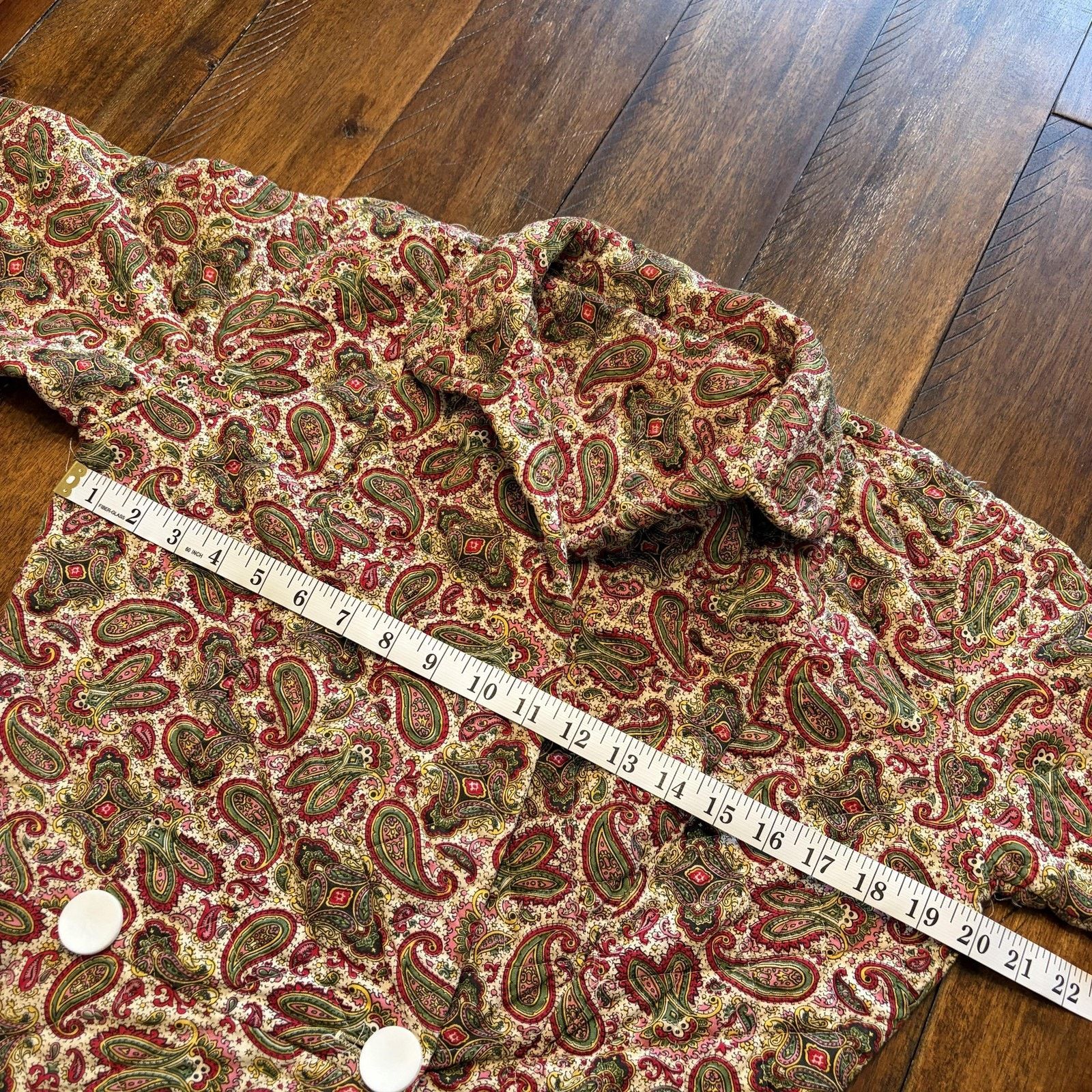 Vintage VTG Stan Herman Herbcraft M Button Up Quilted House Coat Size S / US 4 / IT 40 - 10 Thumbnail