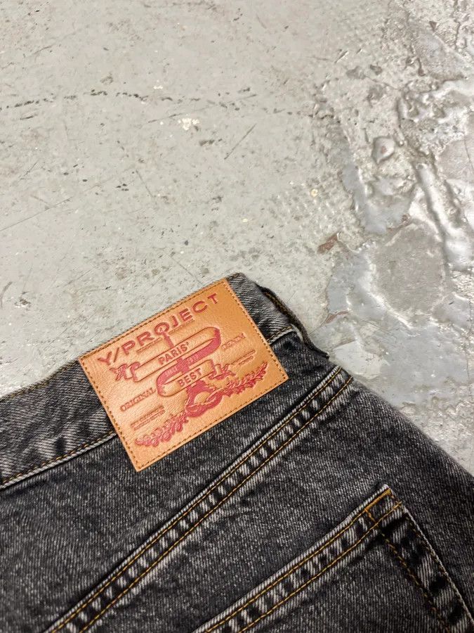 Y/Project SS2024 Y/Project Maxi Cavalier Denim Grey Astro Pants Size US 30 / EU 46 - 11 Thumbnail