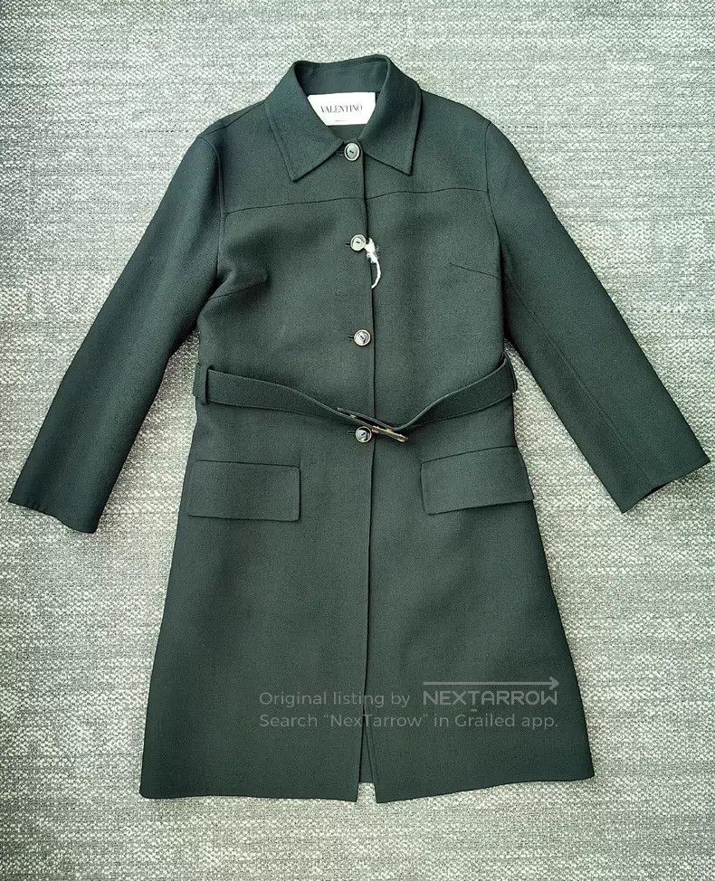 Valentino Valentino Black reversible wool trench coat Size S / US 4 / IT 40 - 3 Thumbnail