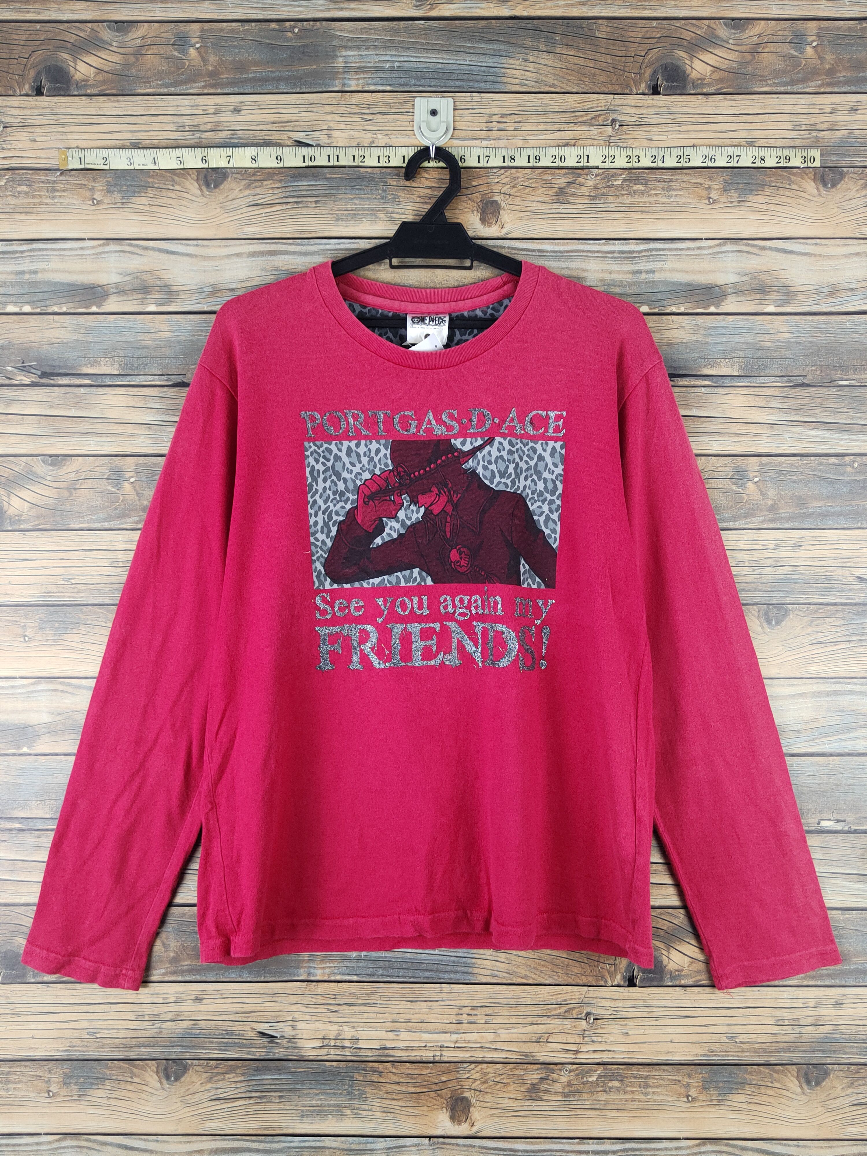 Anime DLL One Piece portgas D Ace Red Long Sleeve T-shirt #1444 Size US L / EU 52-54 / 3 - 1 Thumbnail