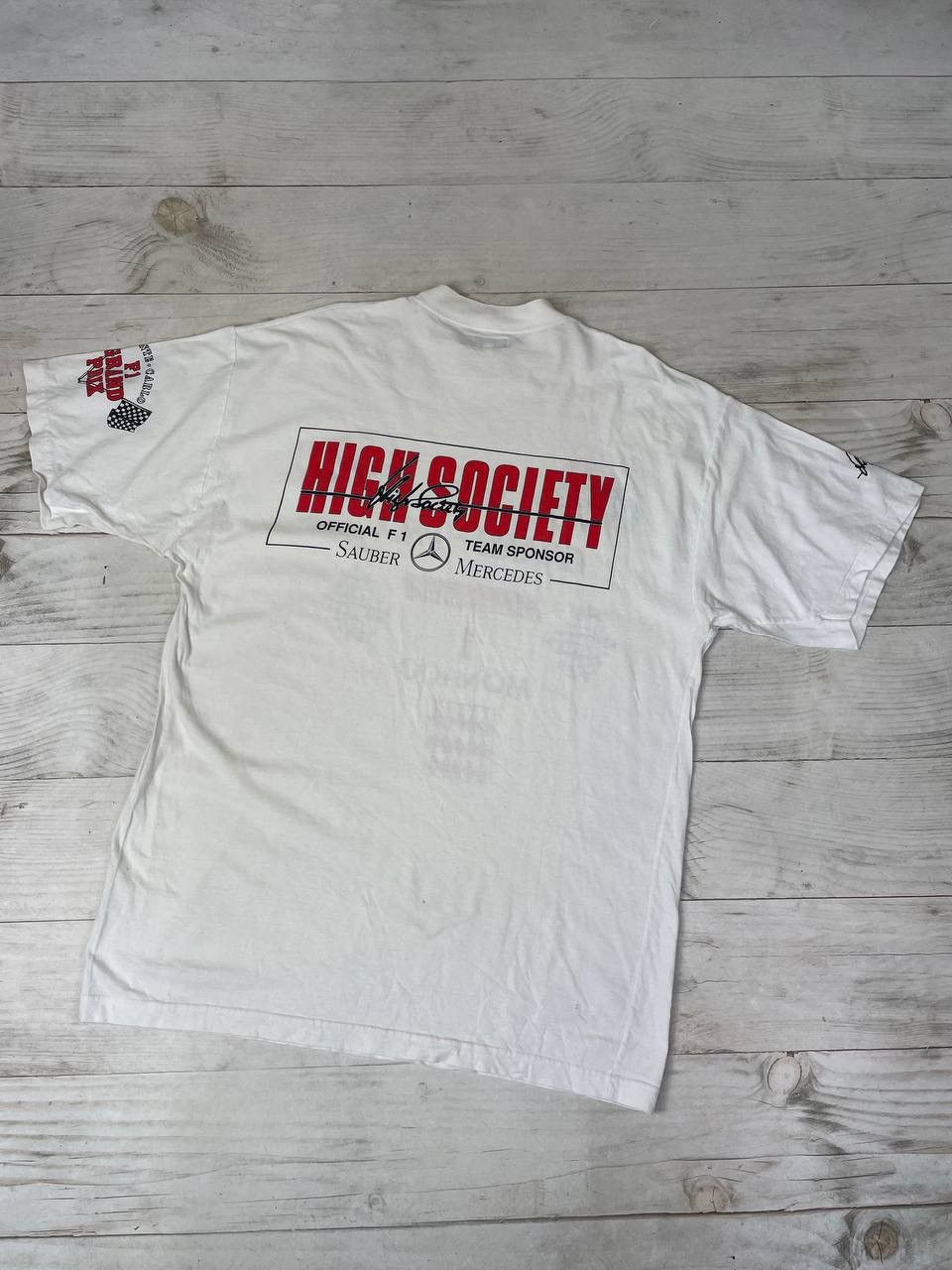 Formula 1 Vintage Monaco Grand Prix Mercedes Benz F1 T-Shirt 90s Size US L / EU 52-54 / 3 - 5 Thumbnail