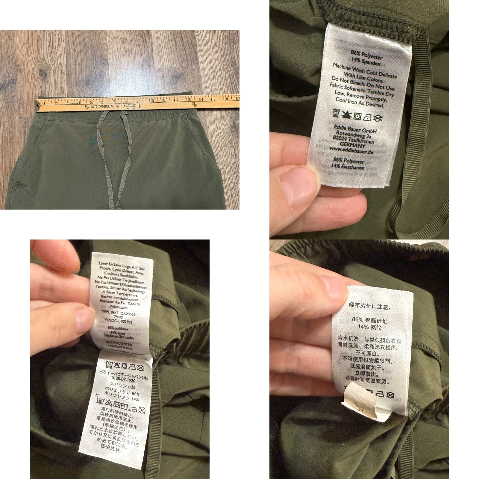 Eddie Bauer Eddie Bauer Pants Women's M Green Jogger Tie Waist Activewear Regular Inseam 26.5 in Seasonal Fall Spring Summer Winter Pants Size 27" / US 4 / IT 40 - 8 Thumbnail
