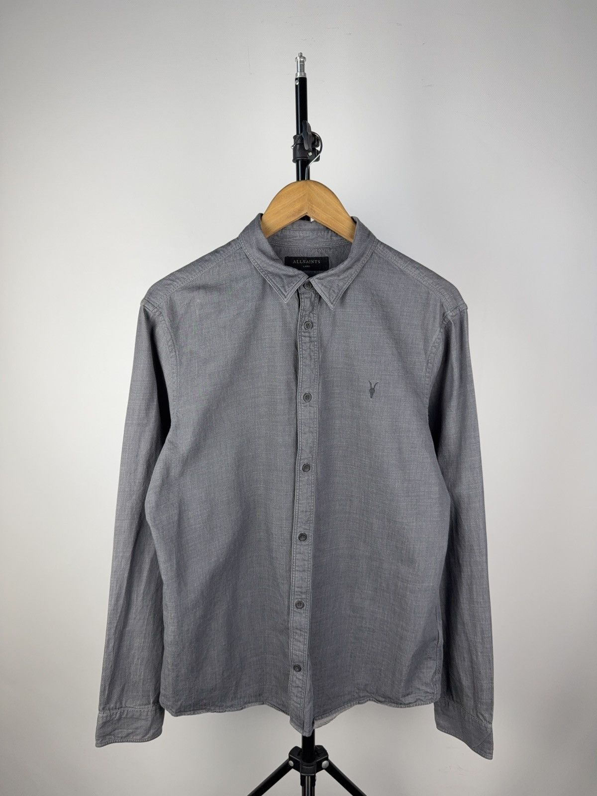 Allsaints Vintage Allsaints Shirt Button Ups Long Sleeve Mens Size L Size US L / EU 52-54 / 3 - 1 Thumbnail
