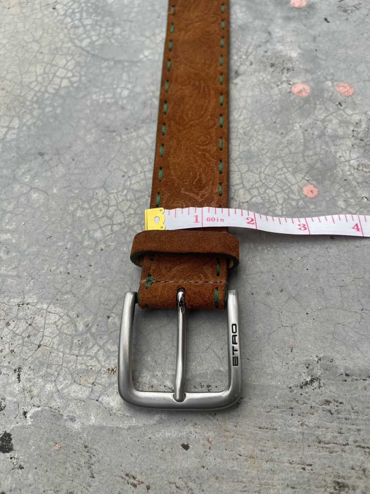 Etro Etro Leather Belt Western For Waist 36 Size 36 - 12 Thumbnail