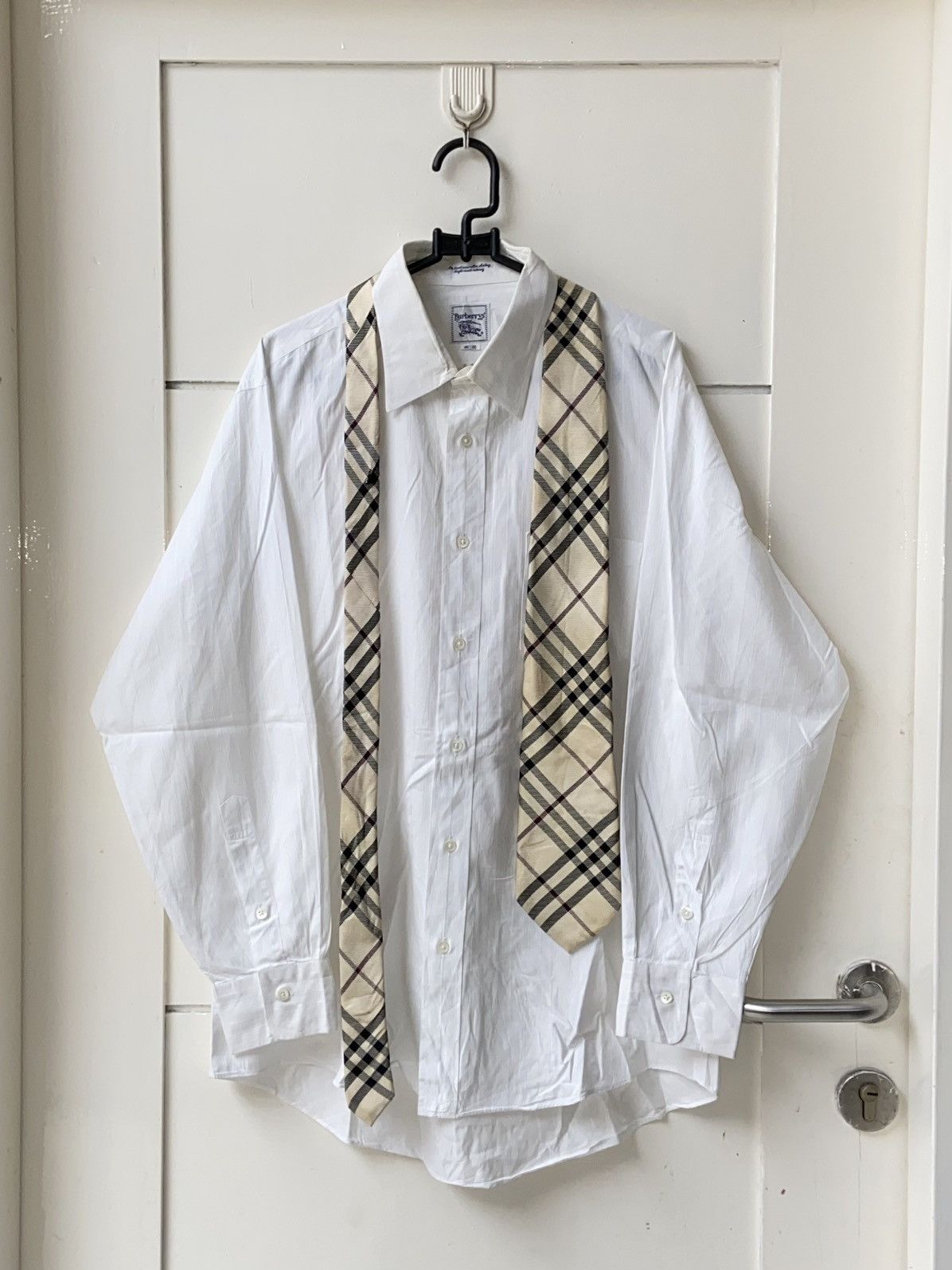 Burberry BURBERRYS White Shirt Tie Size US M / EU 48-50 / 2 - 1 Thumbnail