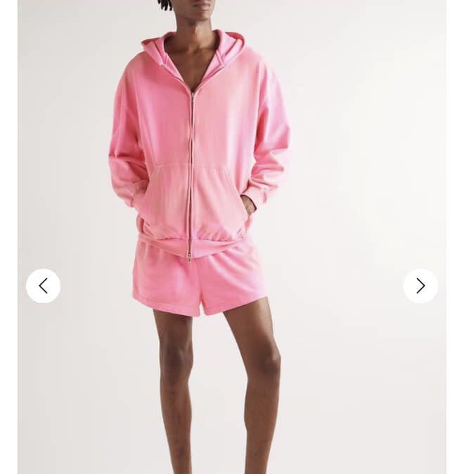 Balenciaga Balenciaga SS23 Vintage Pink Faded Dyed Sweat Shorts Size US 28 / EU 44 - 7 Thumbnail