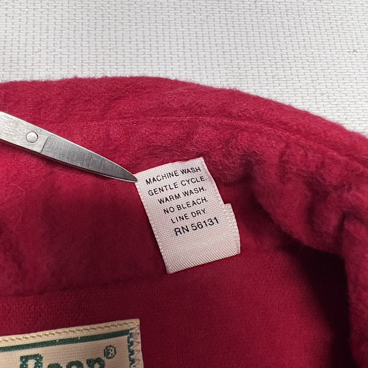 L.L. Bean × Vintage VTG LL Bean Shirt Red Button Up Flannel Heavy Outdoors 90s Size US XXL / EU 58 / 5 - 8 Thumbnail