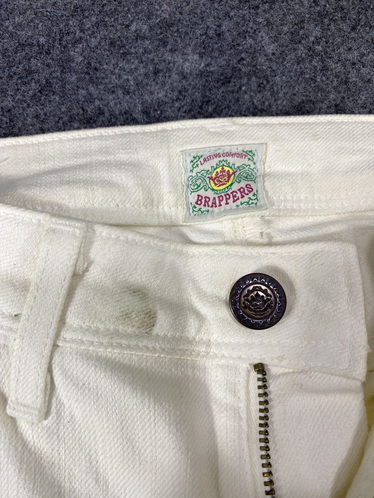 Japanese Brand × Jean Brappers Lasting Comfort White Flare Jeans-J1059 Size 27" / US 4 / IT 40 - 9 Thumbnail