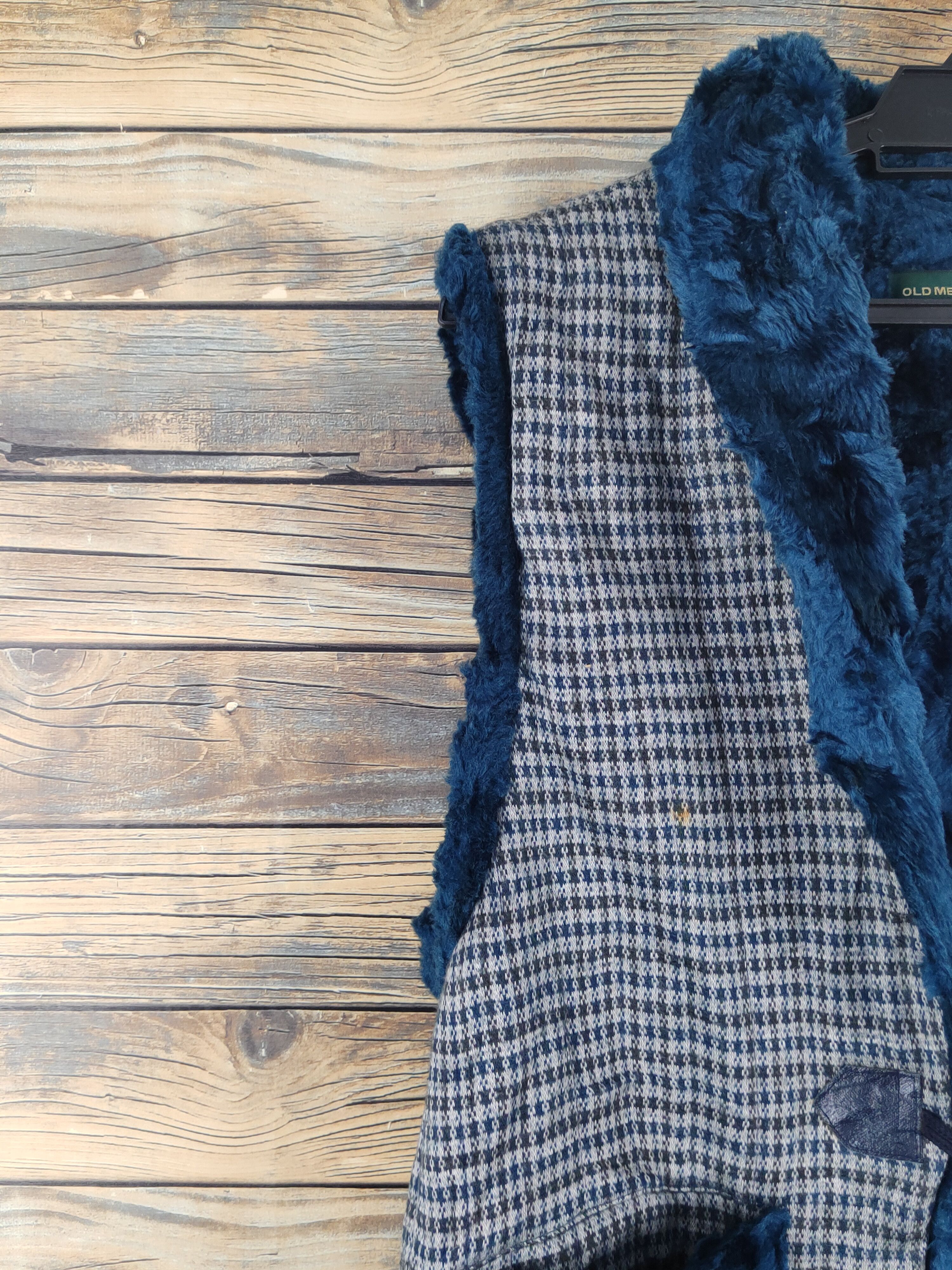 Japanese Brand × Vintage Retro Vintage Old Memories Blue Gray Fur Mohair Vests Size US S / EU 44-46 / 1 - 5 Thumbnail