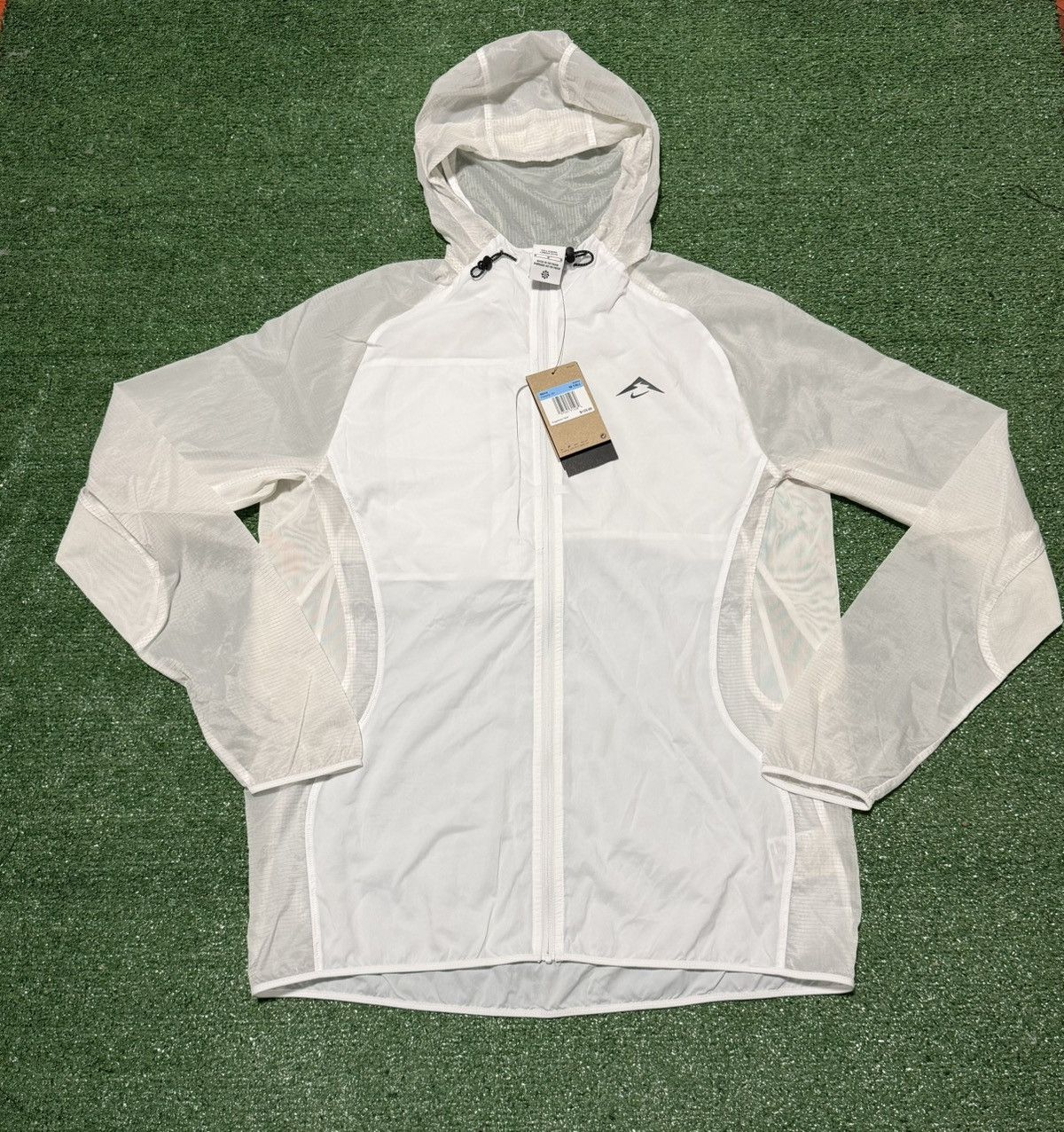 Nike Nike Trail Aireez Packable Jacket White Windbreaker Sweater Size US M / EU 48-50 / 2 - 1 Thumbnail
