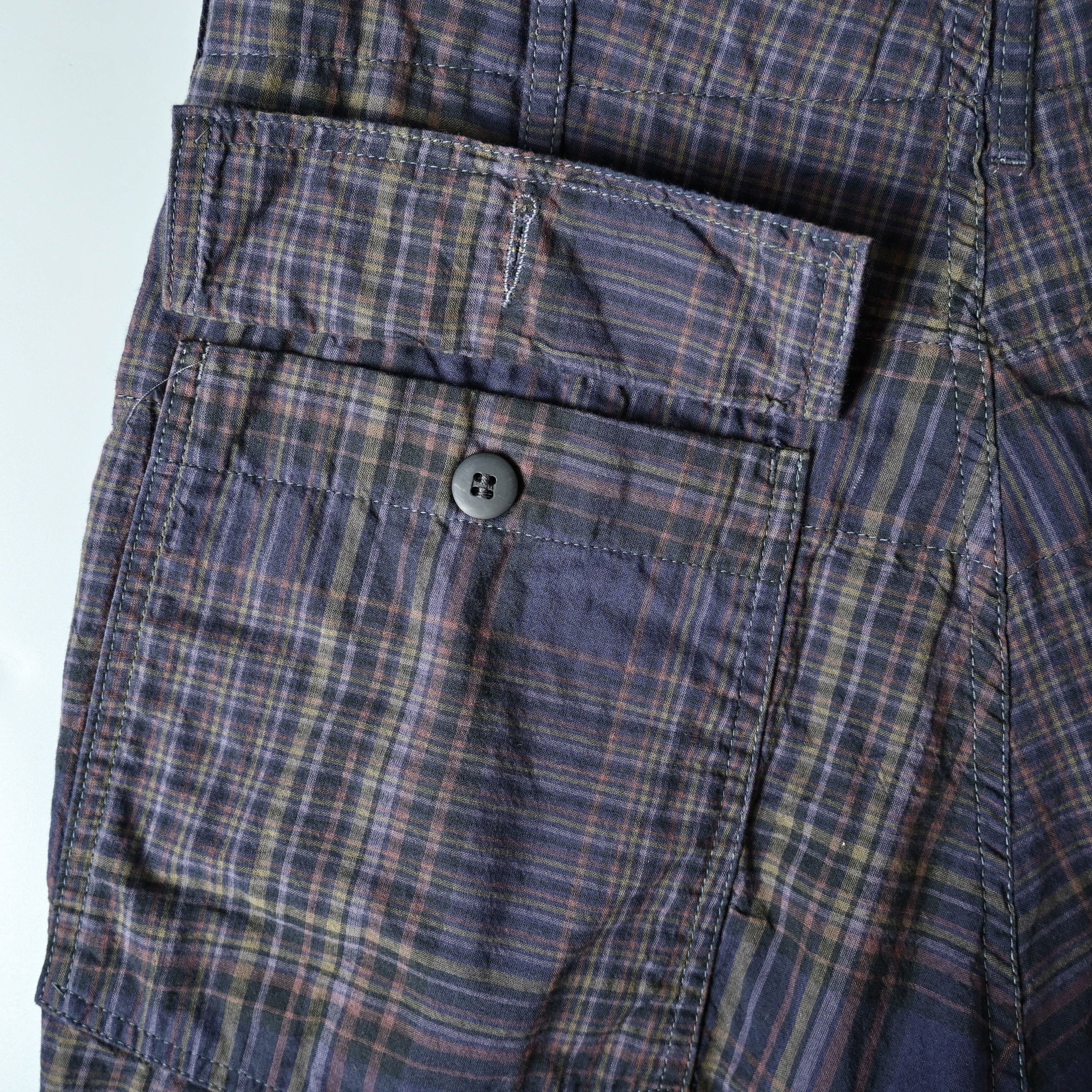 Engineered Garments UNUSED, Engineered Garments fatigue shorts, brown plaid, XS Size US 30 / EU 46 - 4 Thumbnail