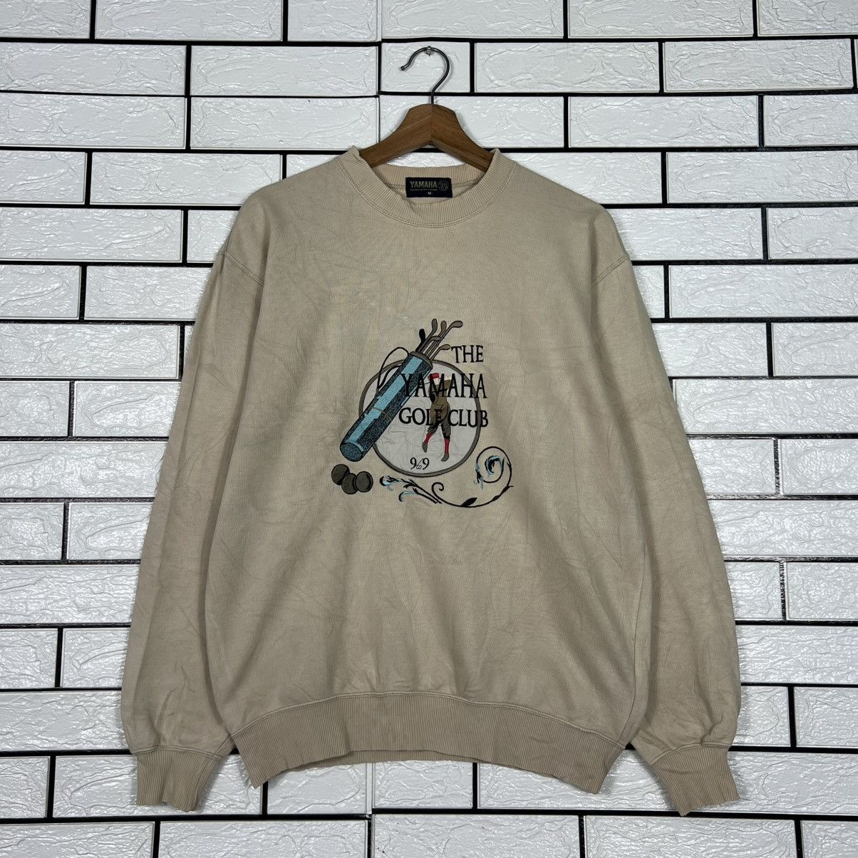 Yamaha Vintage 90's YAMAHA Golfing Outfit Sweatshirt #4305-C195 Size US M / EU 48-50 / 2 - 1 Thumbnail