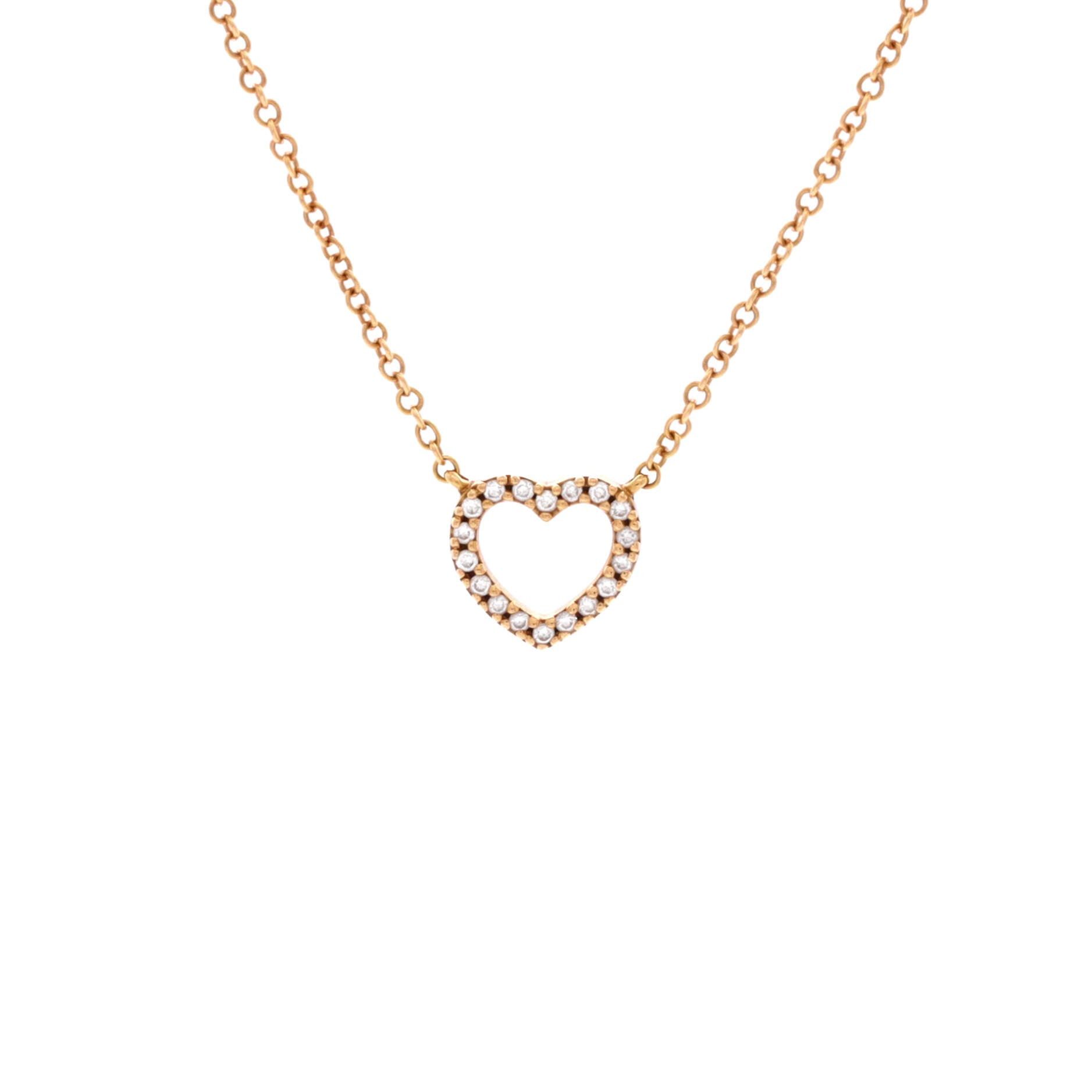 Tiffany & Co. Metro Open Heart Pendant Necklace Size ONE SIZE - 1 Thumbnail
