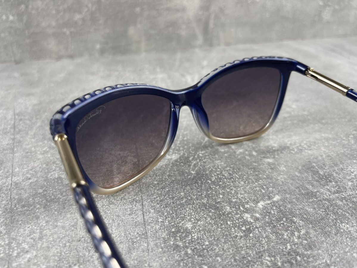 Roberto Cavalli Roberto Cavalli Xaus 874S 92B Blue Ombre Cat Eye Sunglasses Size ONE SIZE - 4 Thumbnail