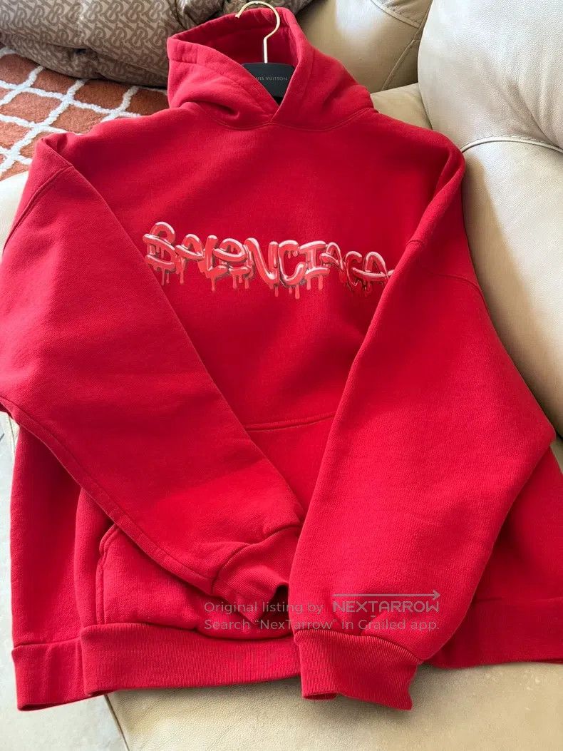 Balenciaga Red Sweatshirt