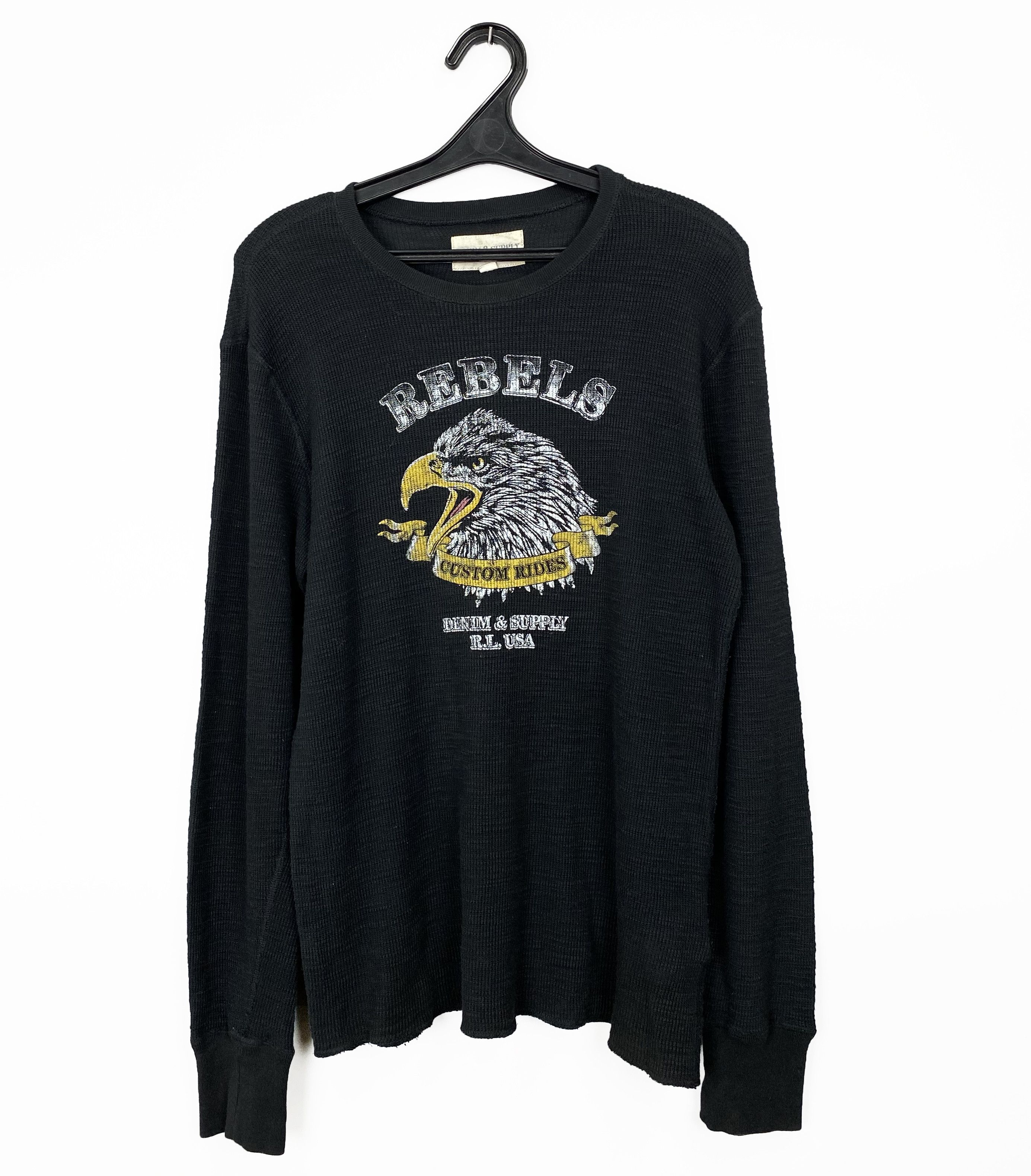Denim & Supply Ralph Lauren Denim And Supply Ralph Lauren Rebels Long Sleeve T Shirt Size US S / EU 44-46 / 1 - 1 Thumbnail