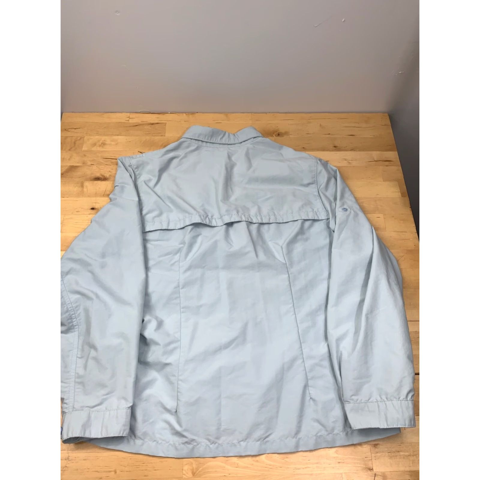 Vintage L.L. Bean Powder Blue Long Sleeve Button Up L Reg Women Casual Shirts Long Sleeve Button Up Powder Blue L Reg Women Activewear Solid Blue Women Size L / US 10 / IT 46 - 2 Thumbnail
