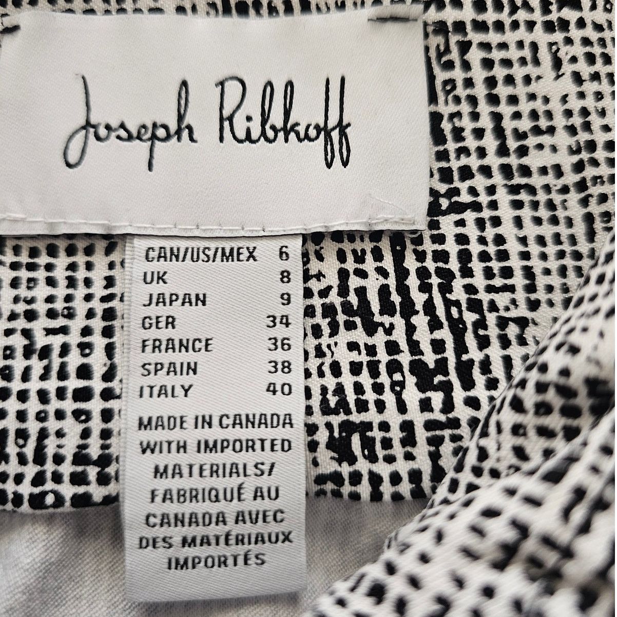 Joseph Ribkoff Joseph Ribkoff Black/White Button Front Blazer w/Pockets 6 Size M / US 6-8 / IT 42-44 - 14 Thumbnail