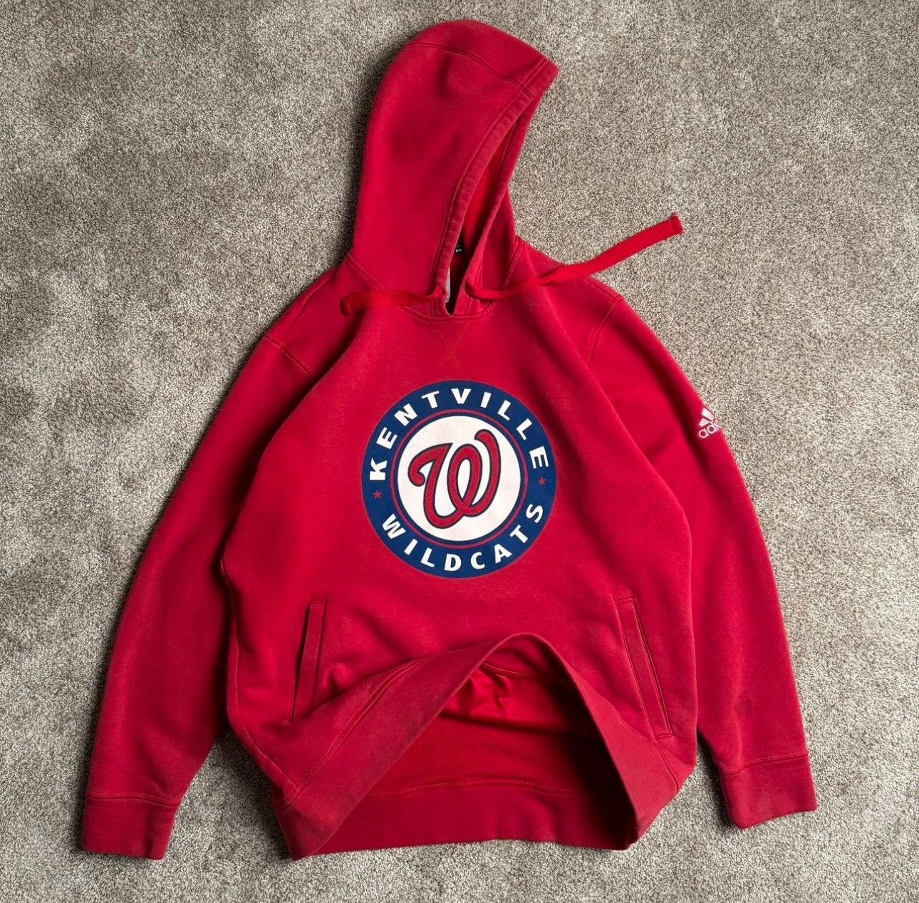 Adidas 00s ADIDAS KENTVILLE WILDCATS PULLOVER HOODIE Size US XL / EU 56 / 4 - 1 Thumbnail