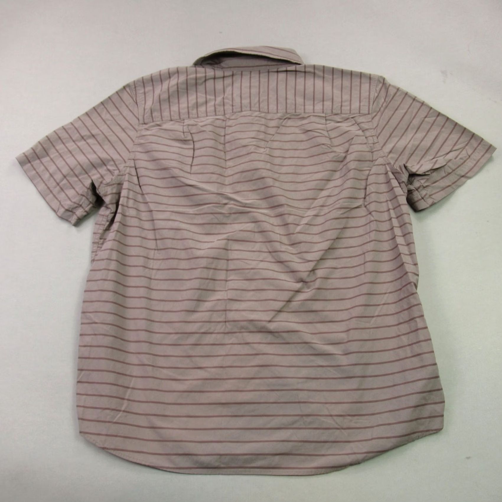 Prana prAna Shirt Mens L Short Sleeve Button Up Lightweight Pockets Hike Stripe Shirt Size US L / EU 52-54 / 3 - 6 Thumbnail