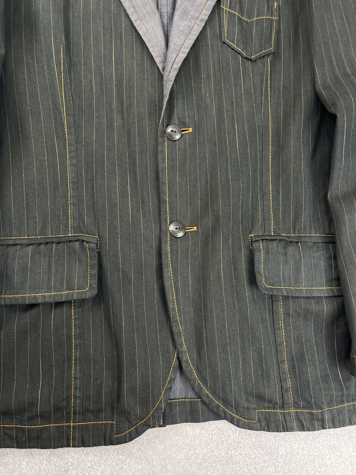 Hugo Boss × Vintage Vintage Hugo Boss Stripped Blazer Jacket Men’s Size 42R - 5 Thumbnail