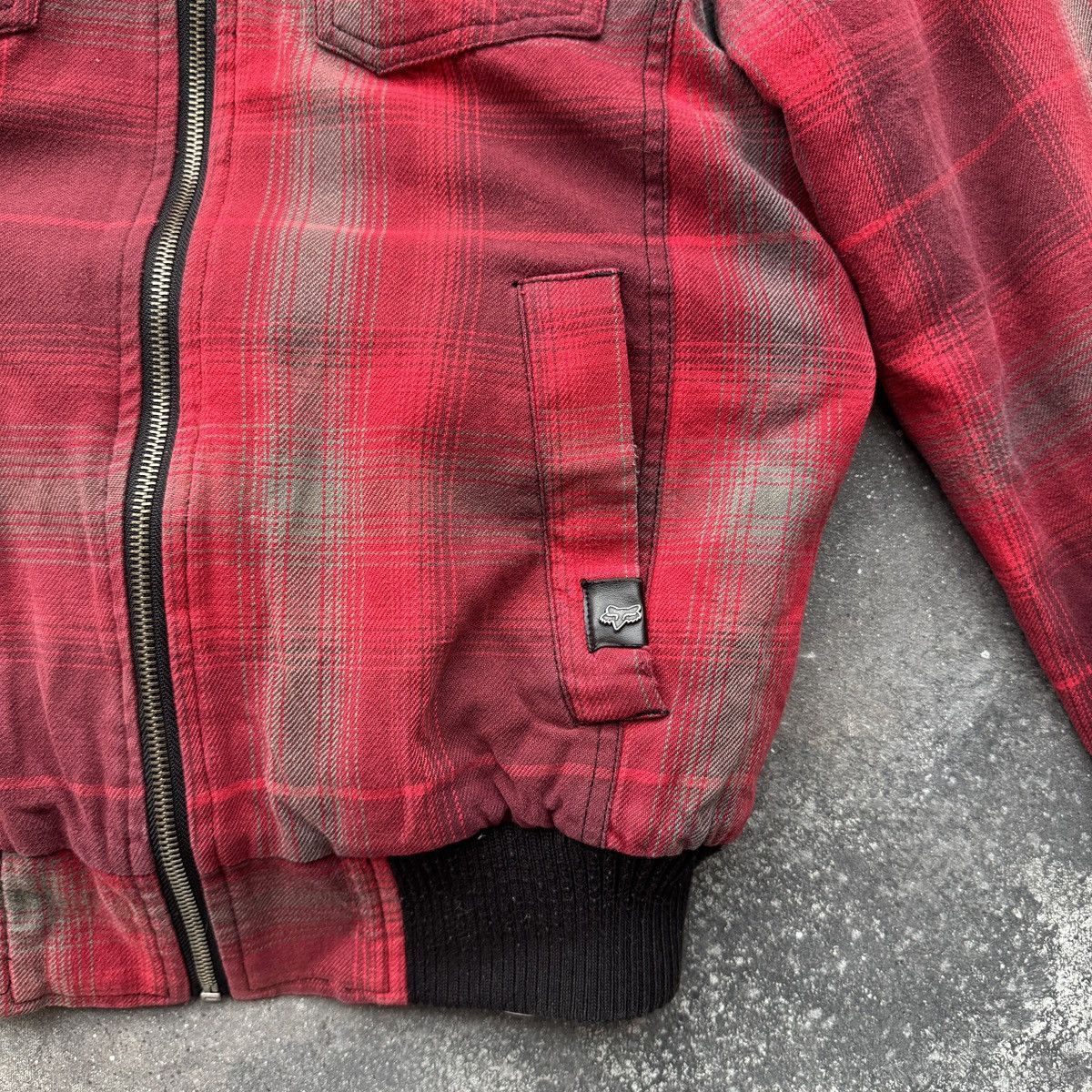 Fox Racing Fox Racing Y2K Grunge Biker Style Faux Fur Plaid Jacket Size L / US 10 / IT 46 - 7 Thumbnail