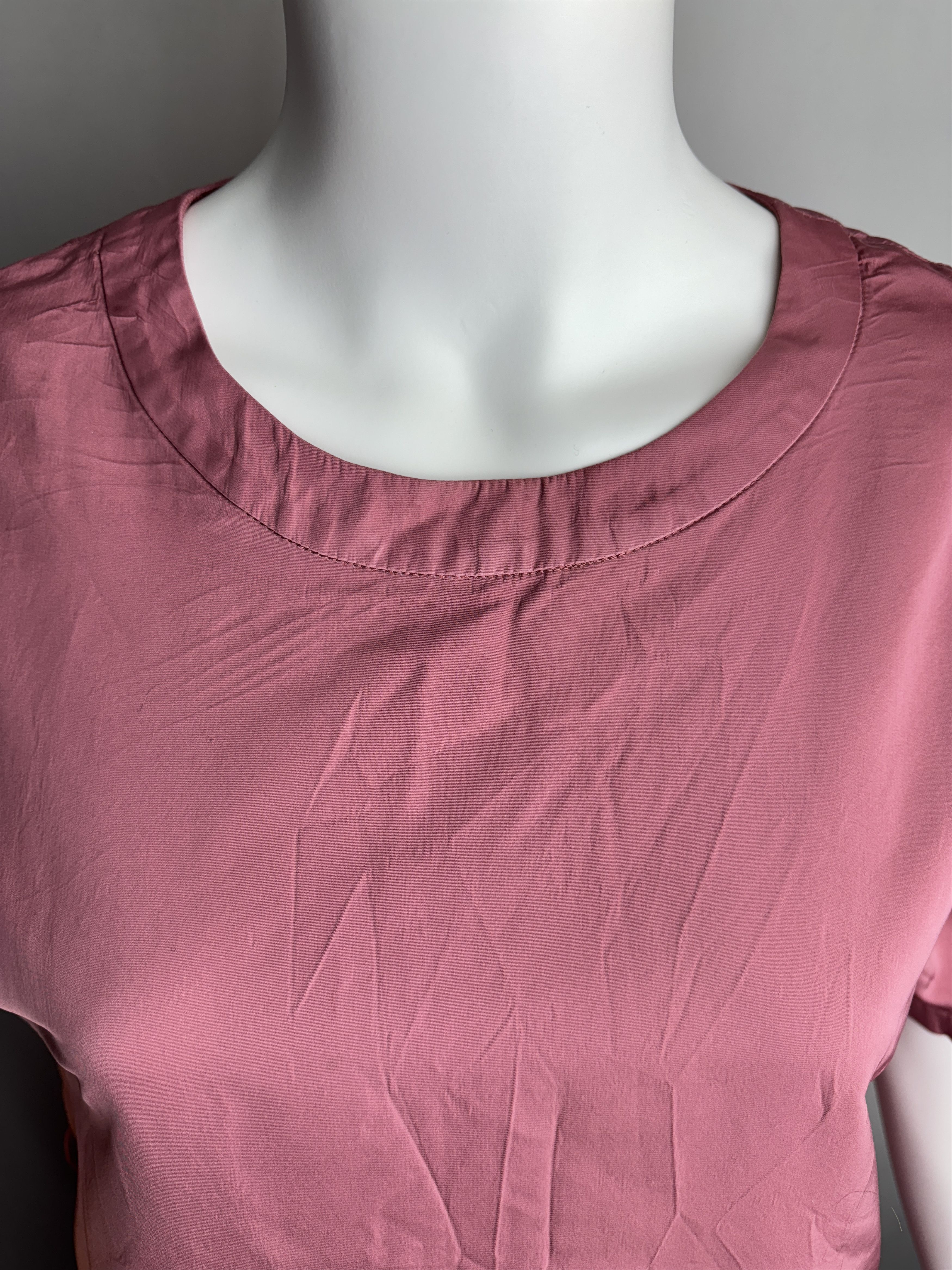Max Mara × Weekend Max Mara 'S MAX MARA women’s pink short sleeve dress Size L / US 10 / IT 46 - 7 Thumbnail
