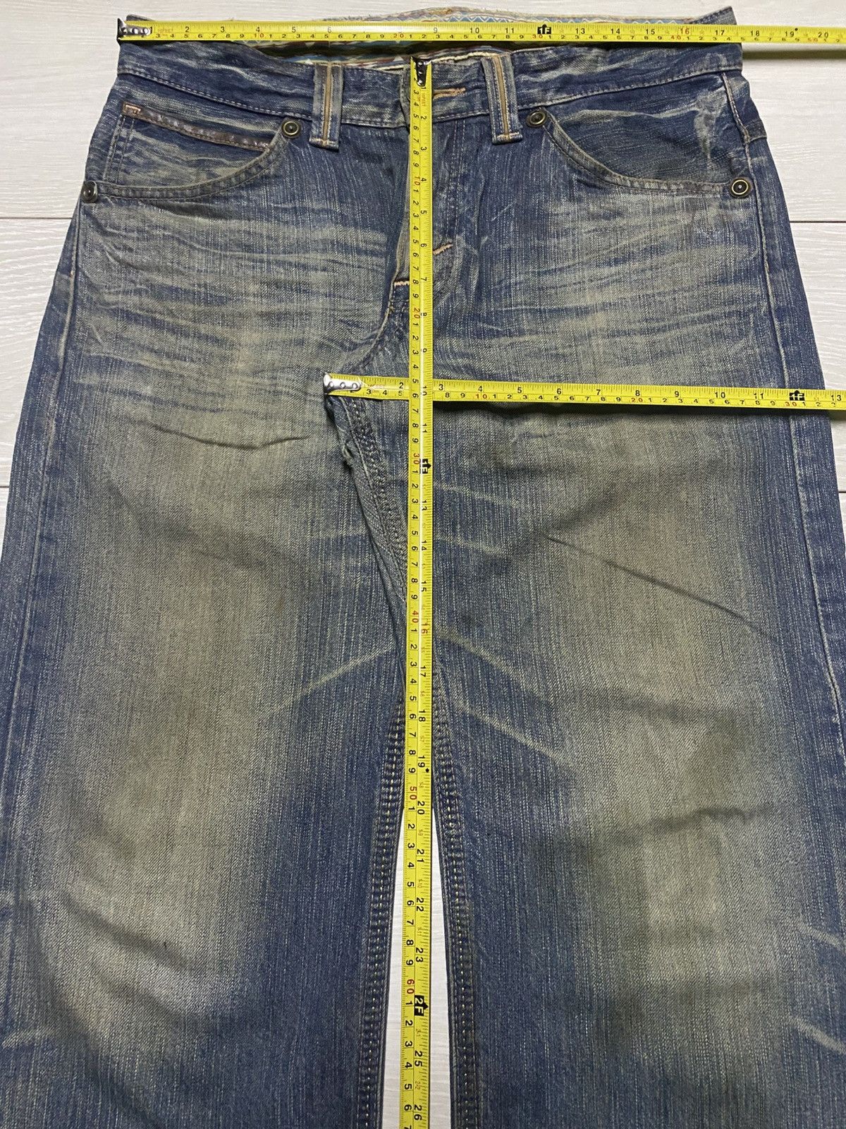 Edwin Vintage Edwin Xv Mud Wash Distressed Baggy Jeans Size US 35 - 17 Thumbnail