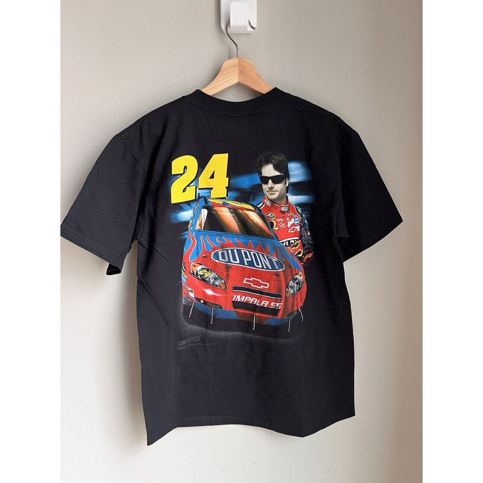 NASCAR NEW VINTAGE NASCAR RACING JEFF GORDON #24 BLACK T SHIRT 90S Size US M / EU 48-50 / 2 - 3 Thumbnail