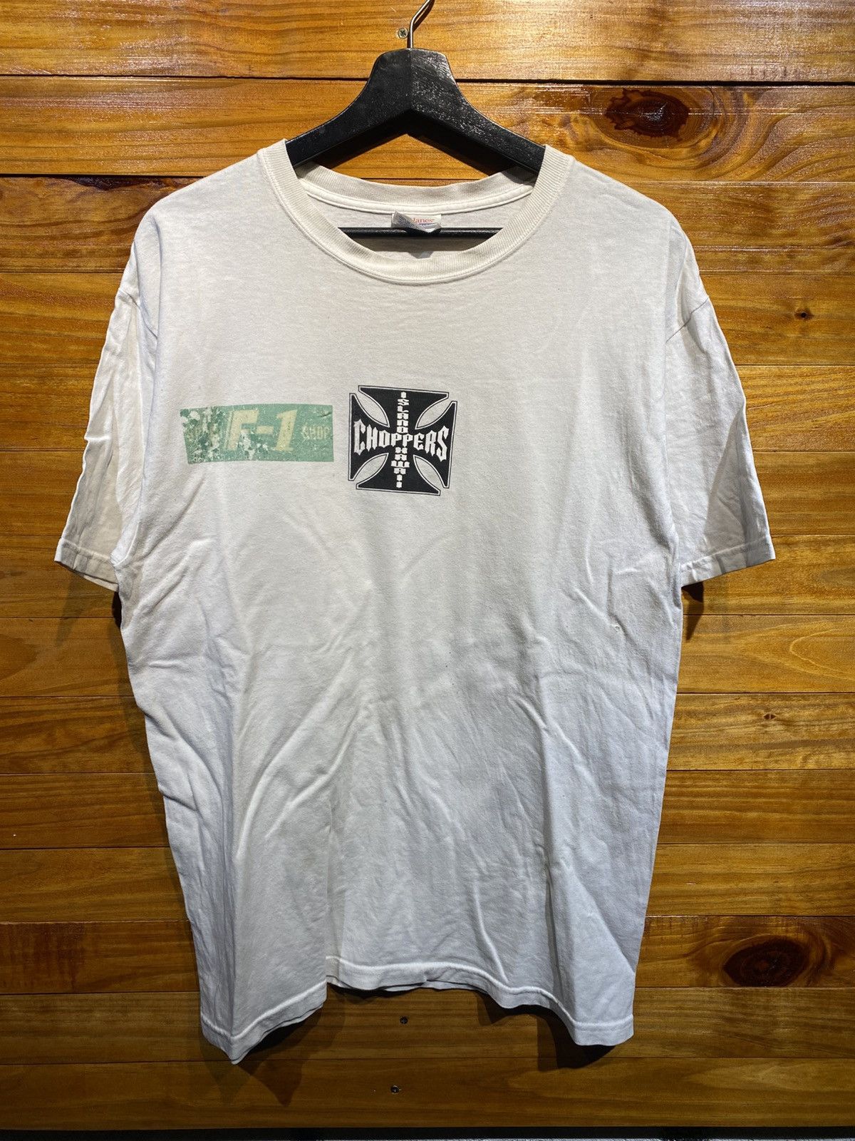 West Coast Choppers Vintage 2000s Hanes Choppers North Shore Hawaii T-Shirt Size US M / EU 48-50 / 2 - 6 Thumbnail