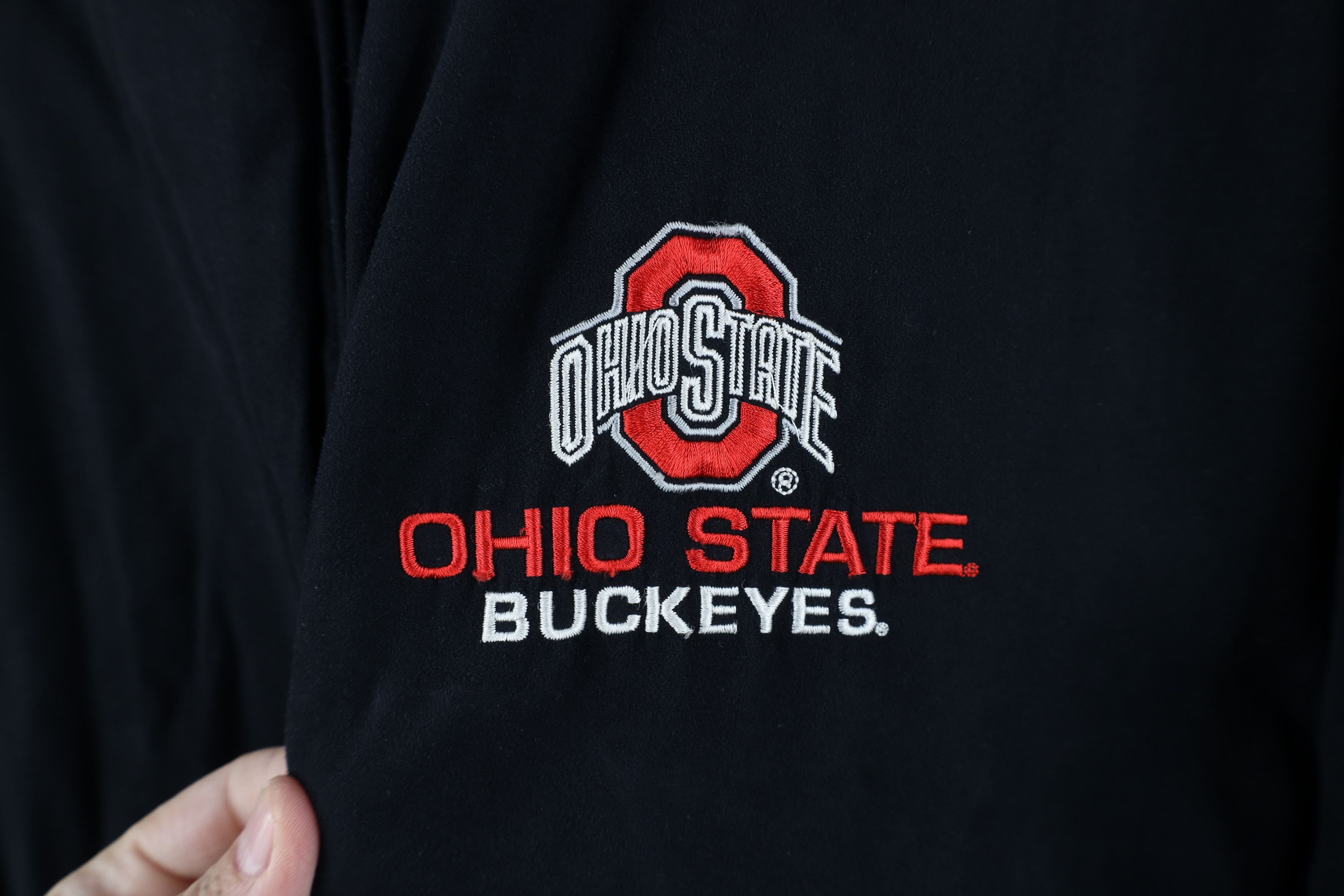 Vintage Vintage 90s Ohio State University Microfiber Bomber Jacket Size US L / EU 52-54 / 3 - 5 Thumbnail