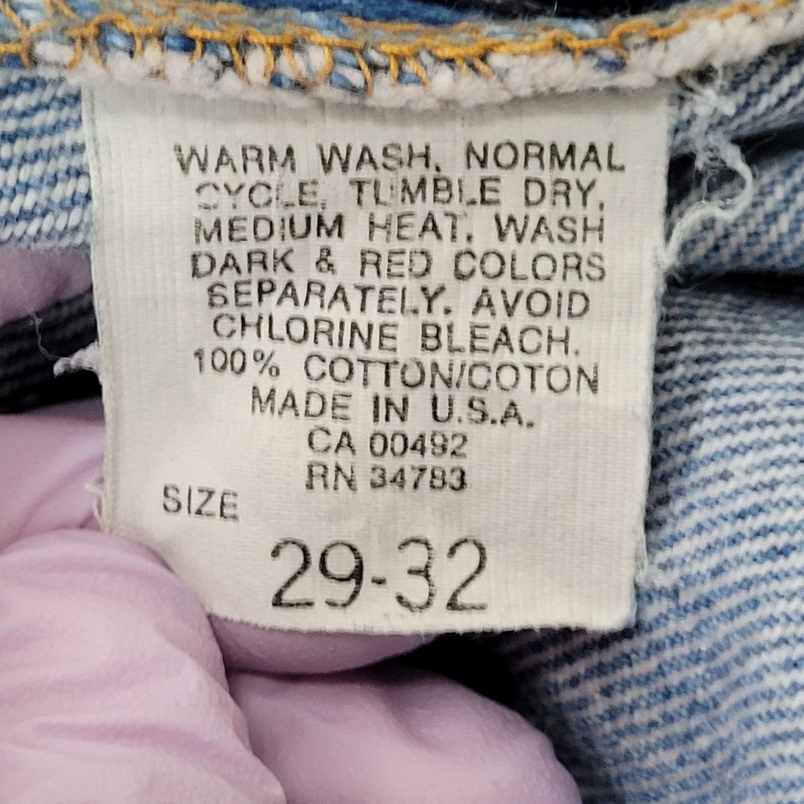 Lee Vintage 80s LEE Riders Jeans 26x31 USA Union-Made Faded Size US 26 / EU 42 - 21 Thumbnail