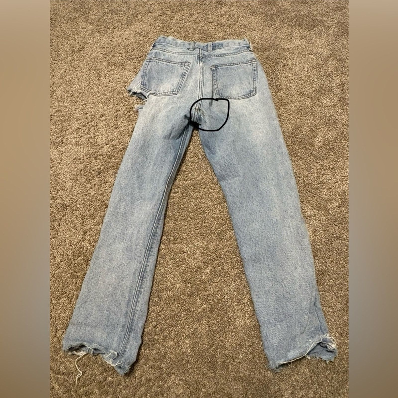 Brandy Melville (John Galt/Brandy Meville) Denim Baggy Jeans: Size Small Size 28" / US 6 / IT 42 - 2 Thumbnail