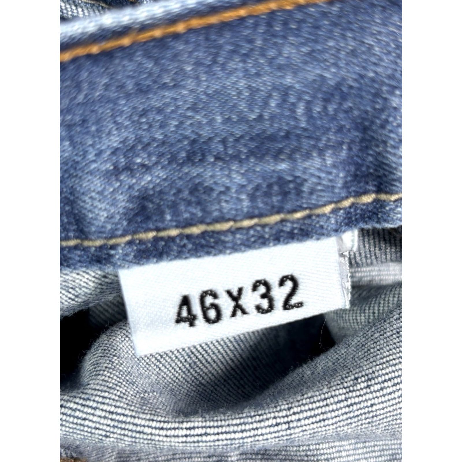 Vintage Crude FR Jeans Mens 46x32 Blue Denim FR Flame-Resistant CAT 2 Blue Jeans 2112 Size US 30 / EU 46 - 6 Thumbnail