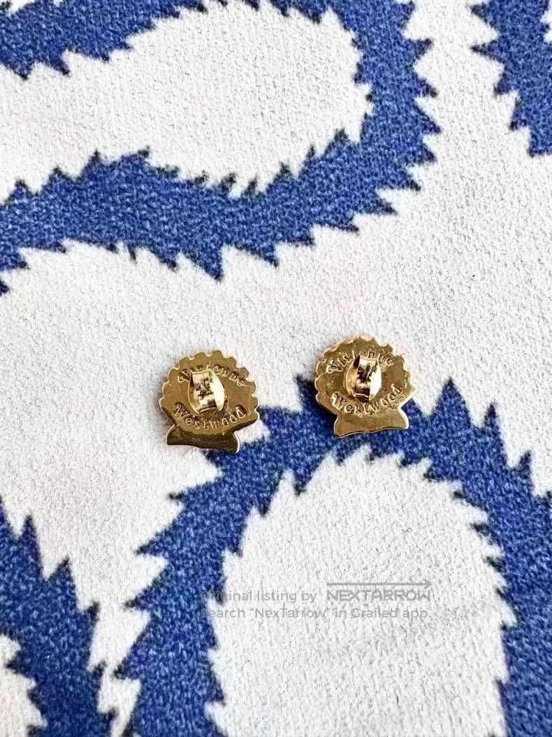 Vivienne Westwood Vivienne Westwood Vintage 3D Golden Shell Saturn Earrings Size ONE SIZE - 5 Thumbnail