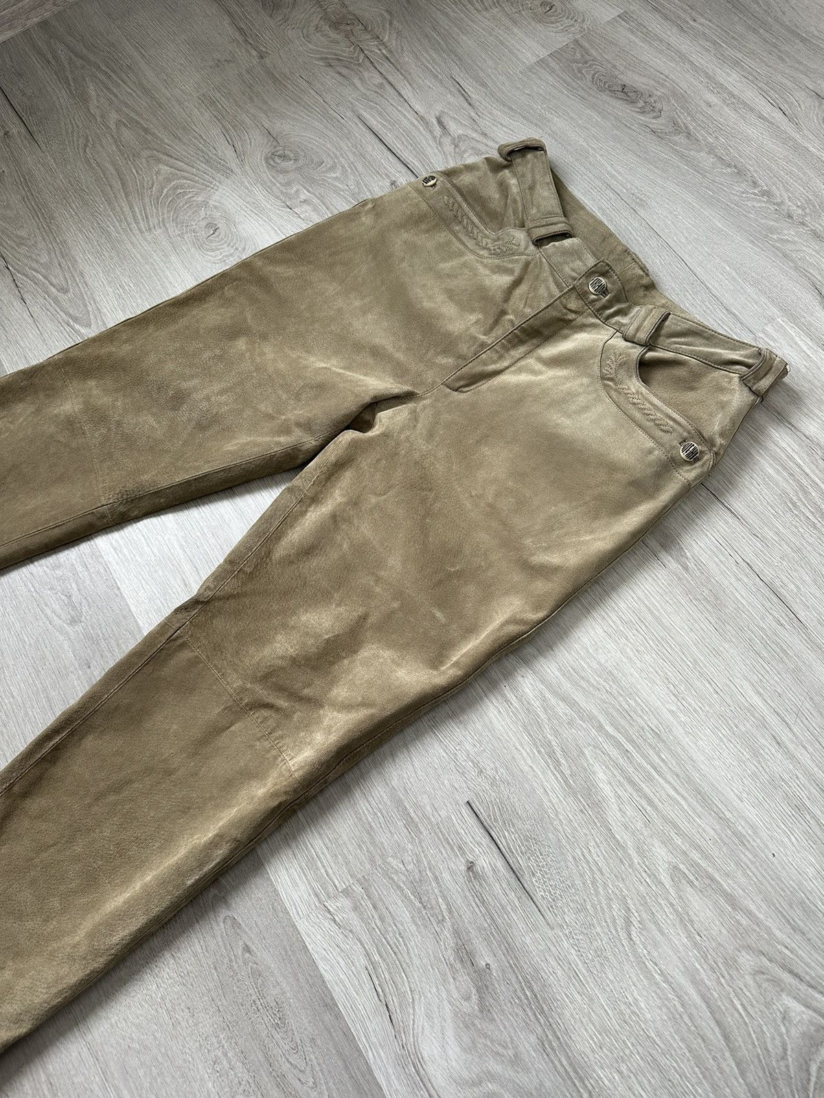 Leather Leather Men’s Cowboy JCC Pants Bike Moto Y2K Size US 36 / EU 52 - 1 Thumbnail