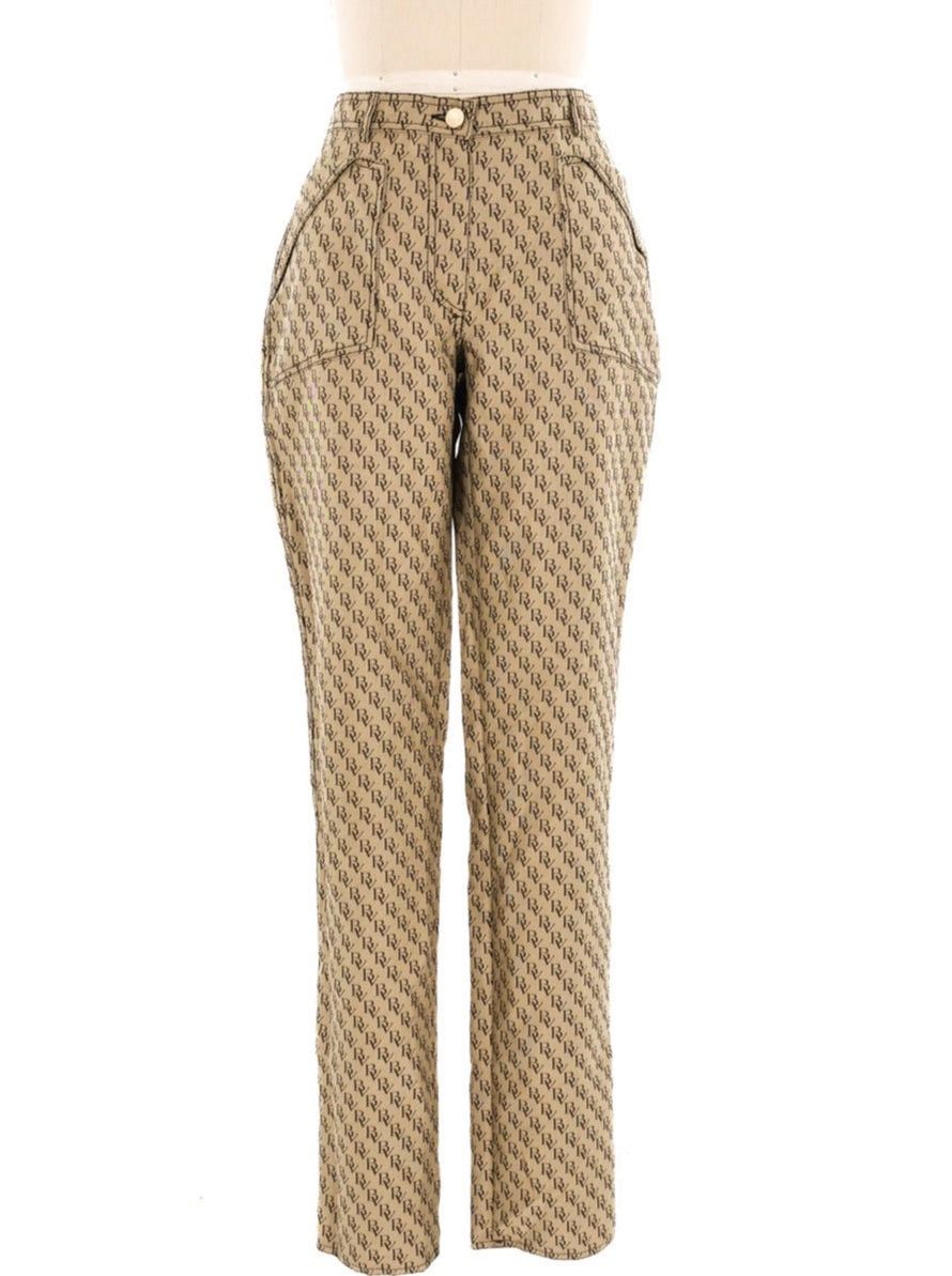 Bottega Veneta Bottega Veneta Logo Monogram Trousers Size 29" - 4 Thumbnail