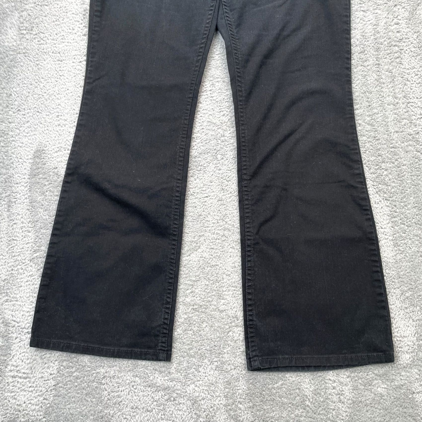 Vintage Levi’s Signature Jeans Women’s 14M Black Bootcut Denim Cotton Spandex 5-Pocket Regular Inseam 31” Blue? Size 36" / US 14 / IT 50 - 5 Thumbnail