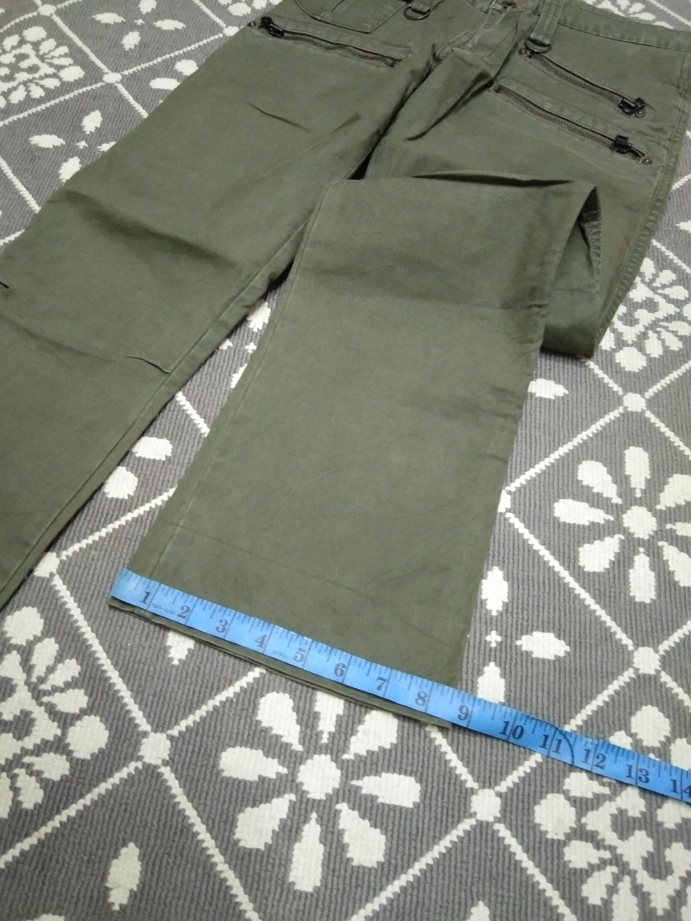 Japan Blue × Japanese Brand × Vintage MADE IN NIPPON BLUEWAY BELL BOTTOM MILITARY STYLE PANT Size US 30 / EU 46 - 15 Thumbnail