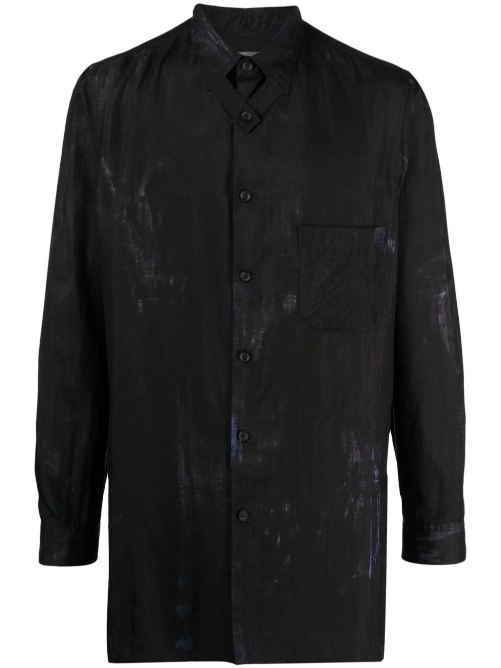 Yohji Yamamoto o1s1v1n0824 Shirts in Black & Blue Size US XL / EU 56 / 4 - 1 Thumbnail