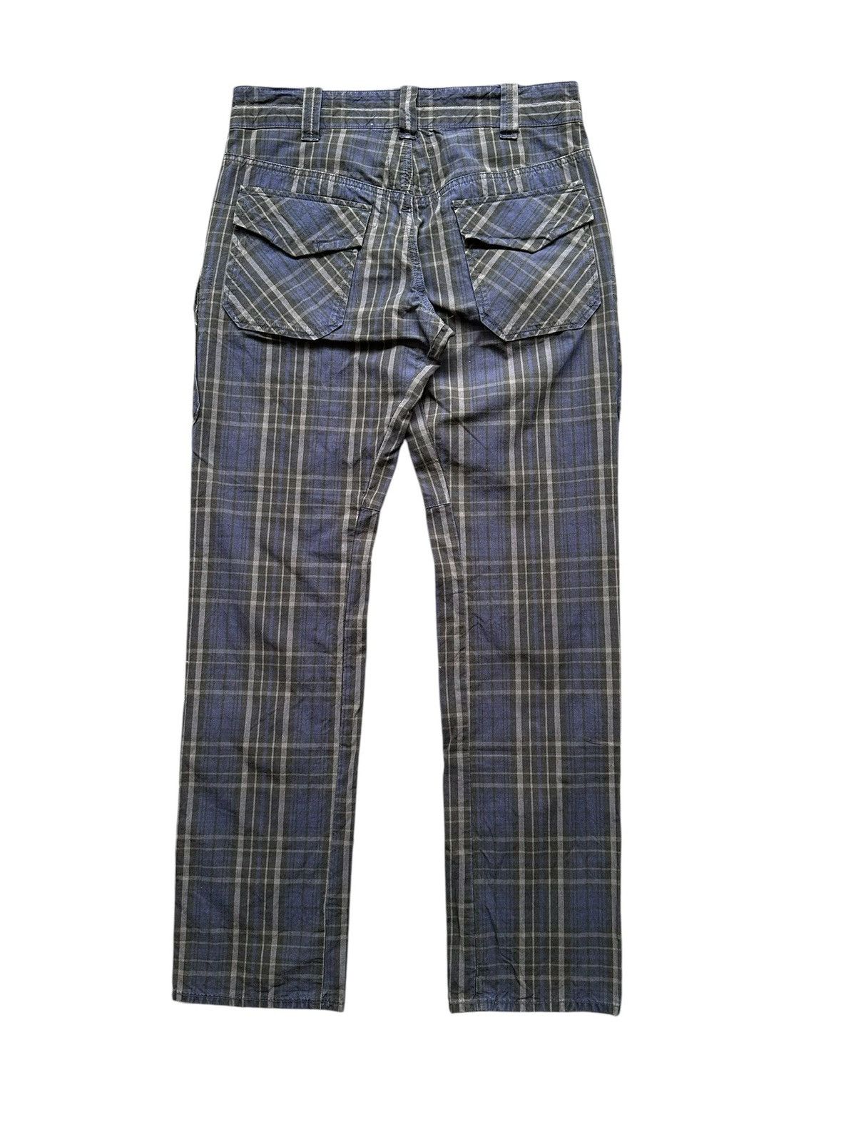 KOJIMA GENES 00's Bartack Japan Kojima Made cargo plaid pant Size US 32 / EU 48 - 2 Thumbnail