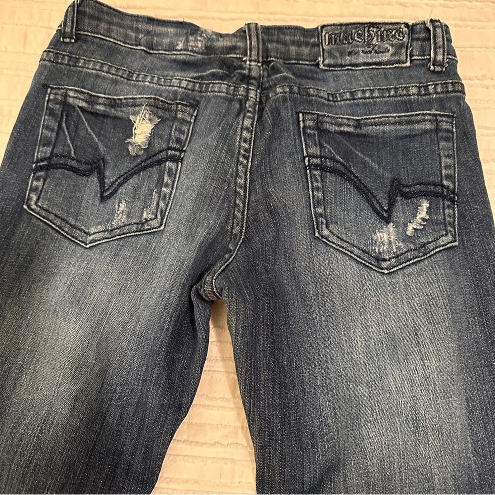 Rage Against The Machine Machine Denim Low Rise Flare Juniors 7 Distressed Bootcut 28 Size 30" / US 8 / IT 44 - 5 Thumbnail