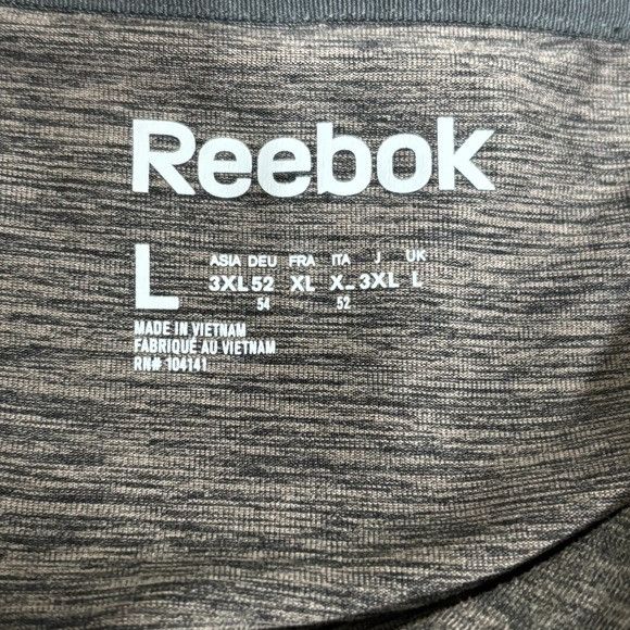 Reebok Reebok Gray Hooded Long Sleeve Shirt Men's Size L Stretch At Size US L / EU 52-54 / 3 - 3 Thumbnail