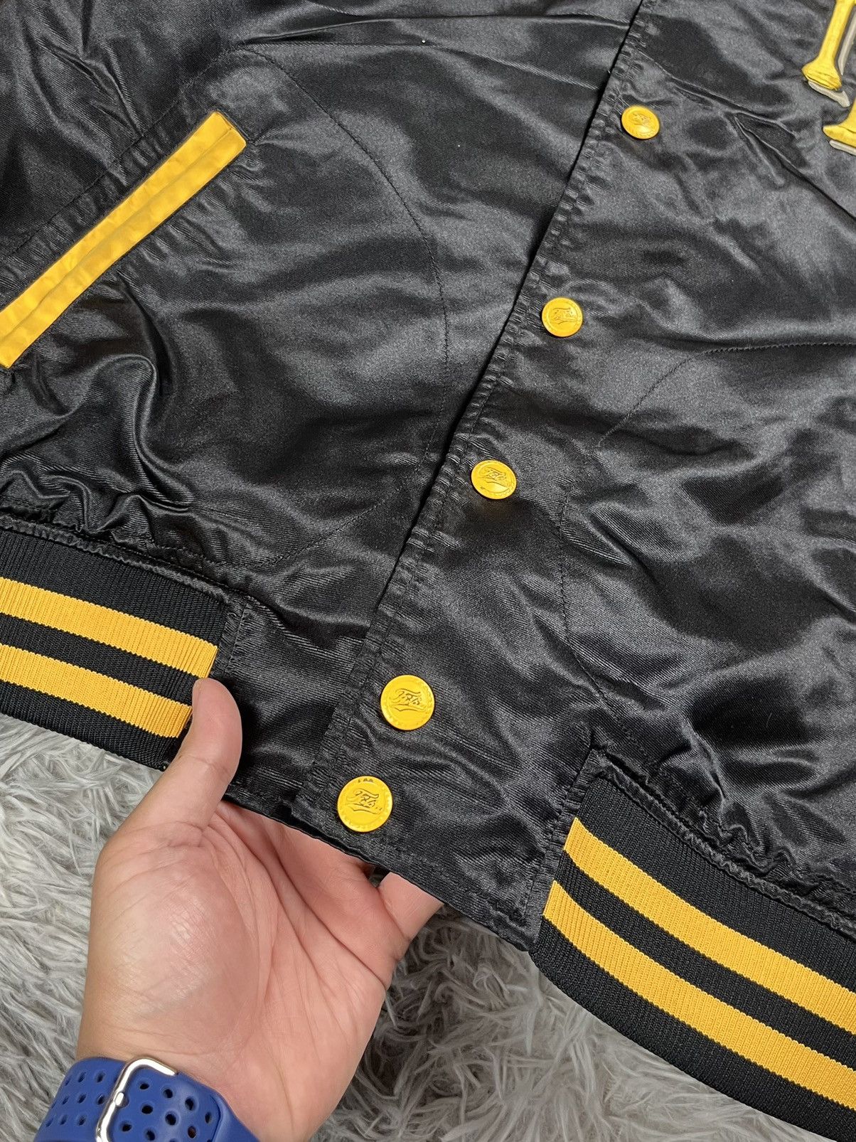 Fubu Fubu the collection x 123klan Varsity jacket yellow Size US L / EU 52-54 / 3 - 6 Thumbnail