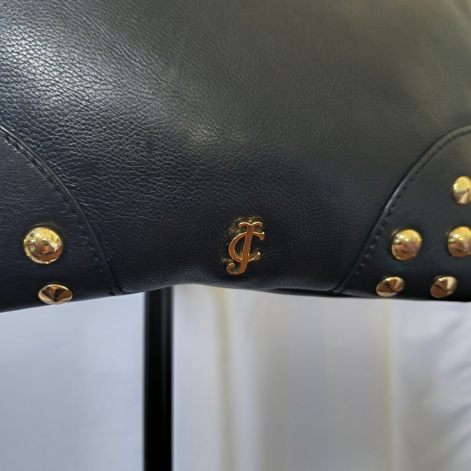 Juicy Couture Y2K Juicy Couture Black Genuine Leather Studded Crossbody Size ONE SIZE - 6 Thumbnail