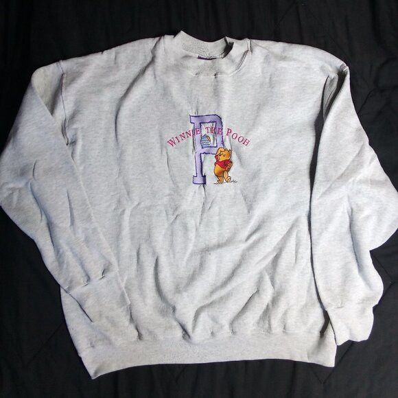 Disney Vintage Disney Winnie The Pooh Embroidered Sweatshirt Size US XL / EU 56 / 4 - 2 Thumbnail