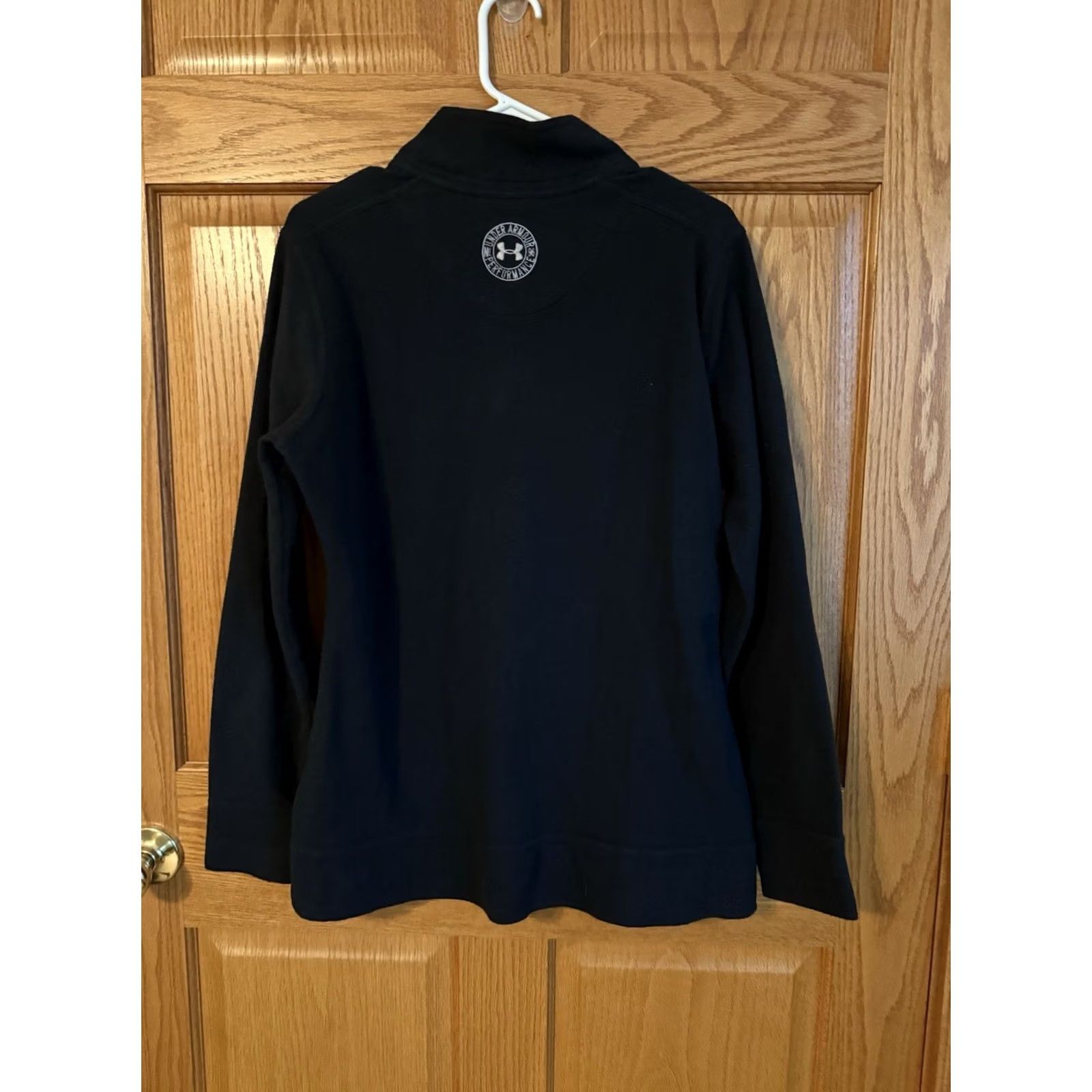 Under Armour Under Armour Fleece Black Pullover XL Womens Sweatshirt Mock Neck Logo Activewear Holiday Winter Fall Spring Sports Size XL / US 12-14 / IT 48-50 - 2 Thumbnail