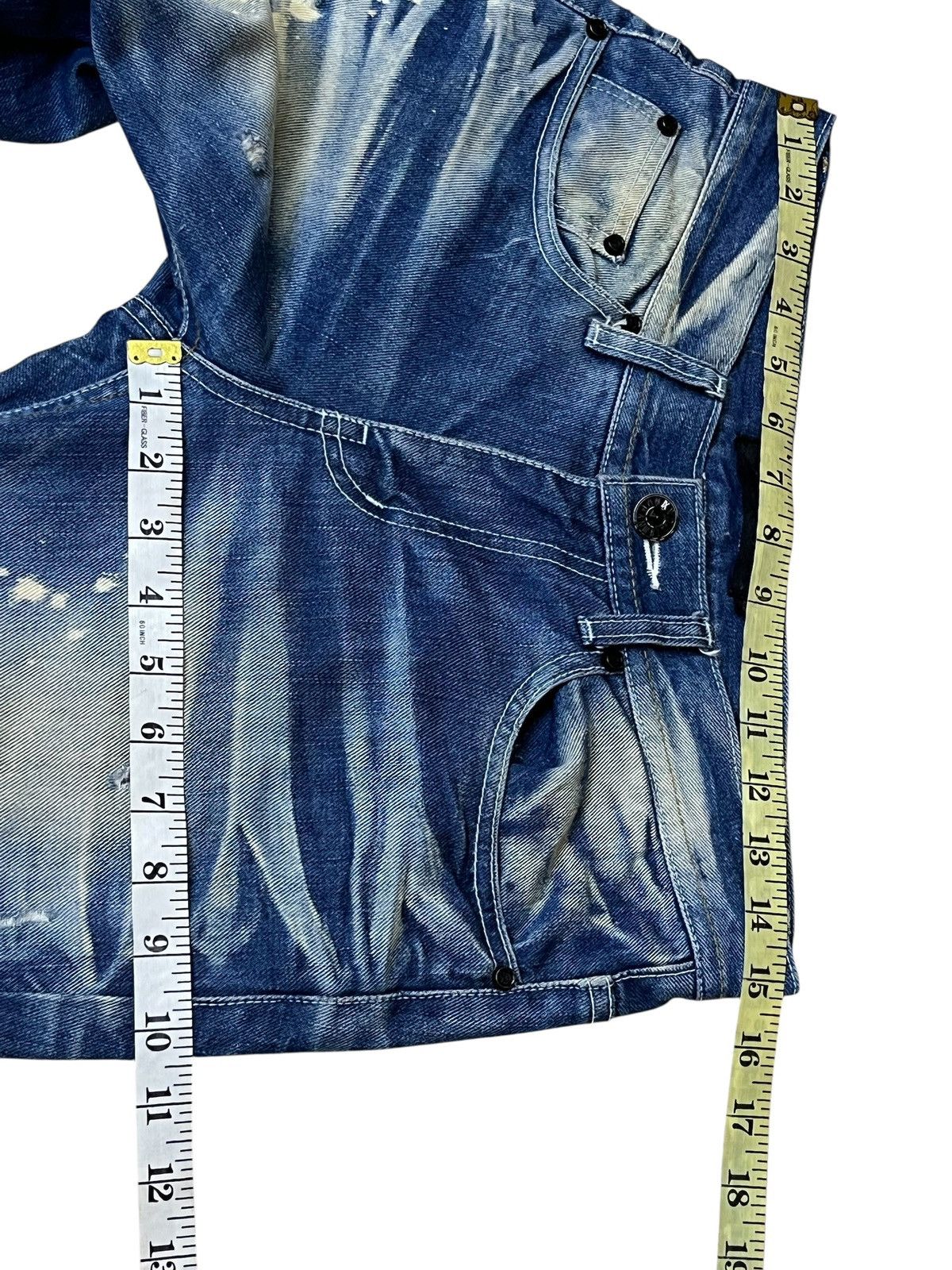 If Six Was Nine Vintage japanese jeans MIDAS 9 distressed flared punk jeans Size US 30 / EU 46 - 15 Thumbnail